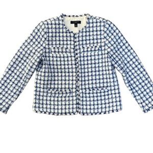 ANN TAYLOR TWEED CROPPED JACKET- 0P